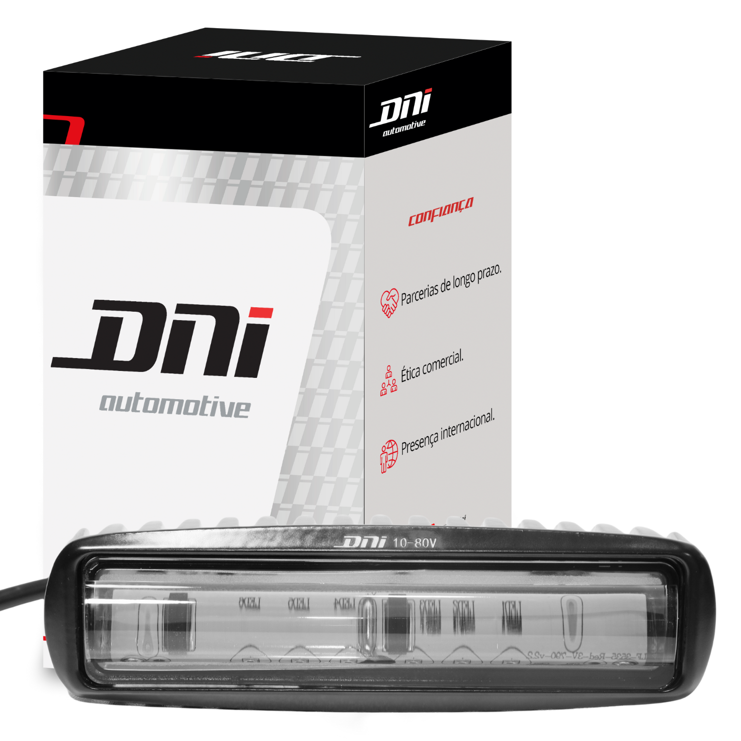 (*I*) FARO LINEAL LUZ ROJA DE SEGURIDAD | 10-80V AUTOELEVADOR