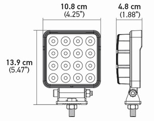 FARO LED CUADRADO Valuefit S2000 - 24/12V – 2500lm