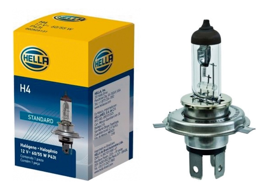 178555001 LAMPARA HELLA HALOGENA H4 12V 60/55 W