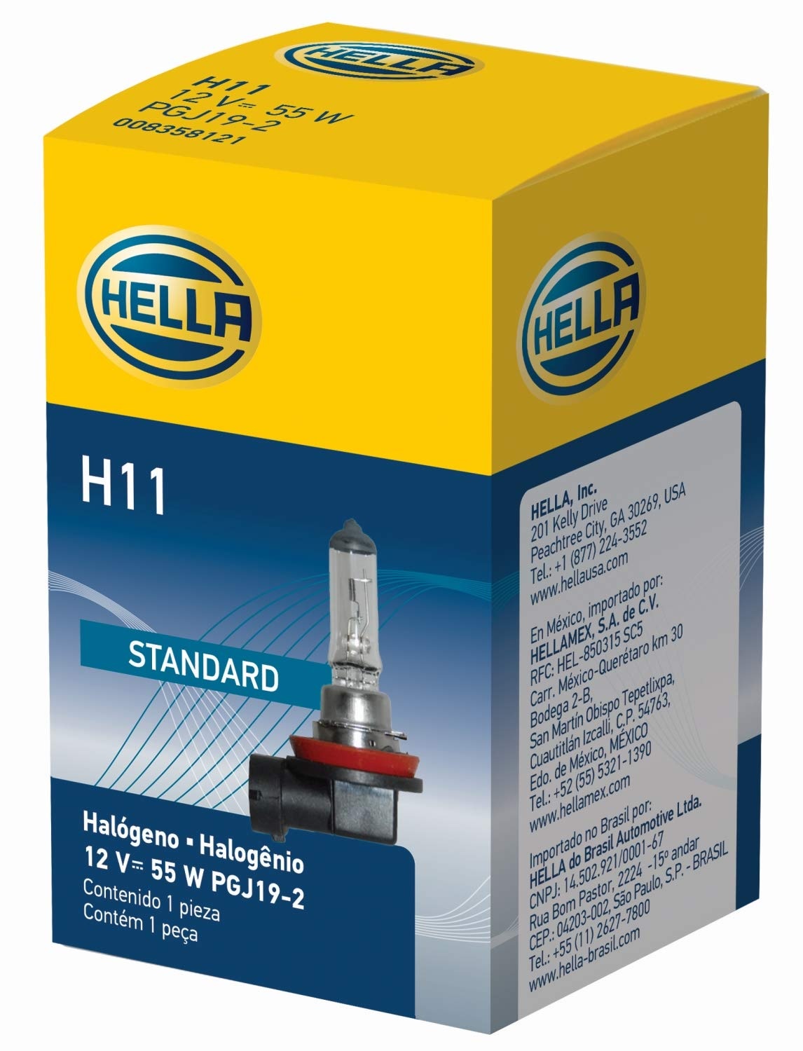 178555111 LAMPARA HELLA HALOGENA H11