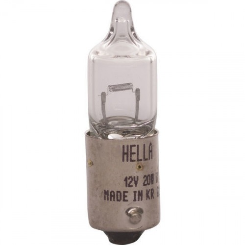 LAMPARA HELLA HALOGENA 12V 20W BA9S PATA PAREJA 