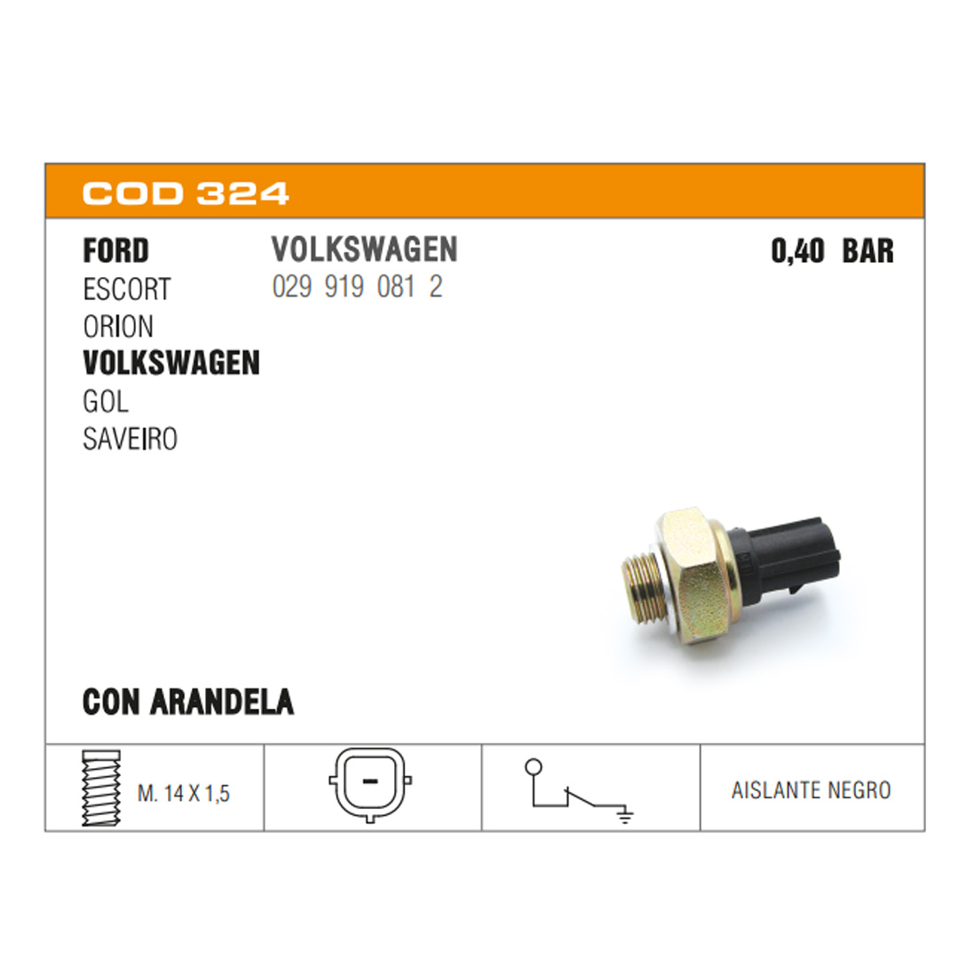 INTERRUPTOR DE PRESION DE ACEITE FORD / VW 