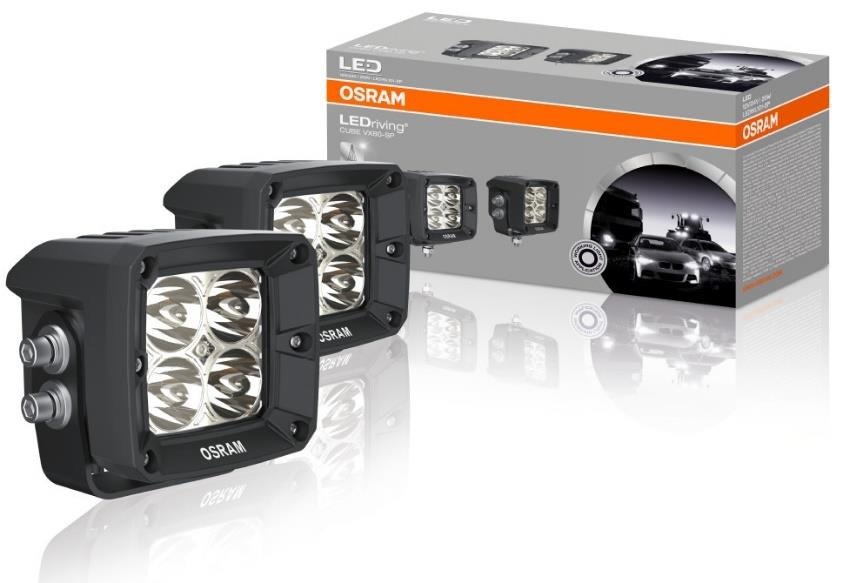 LEDWL101-SP JUEGO FAROS CON 4 LEDS CUADRADO (CUBE) CON HAZ DE LUZ CONCENTRADO