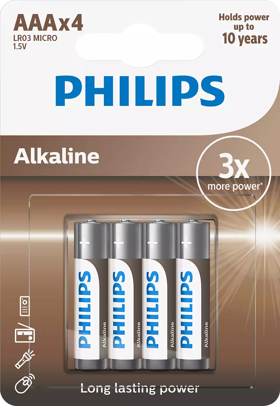 BLISTER X4 PILAS POWER ALKALINE AAA | PHILLIPS