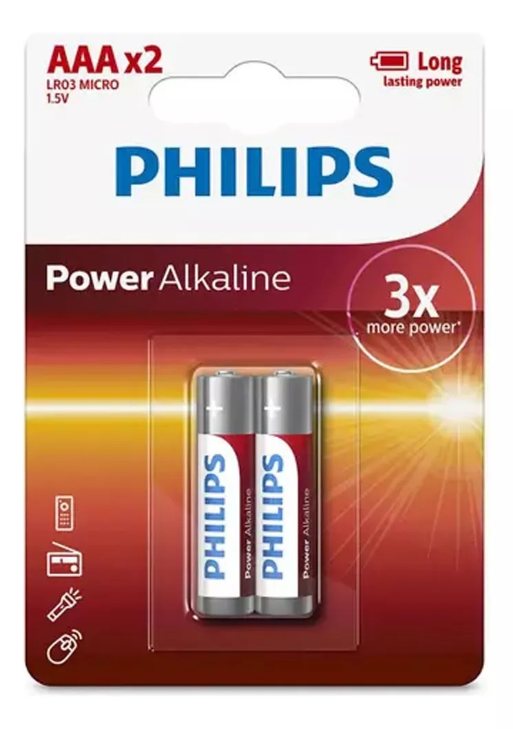 BLISTER X 2 PILAS POWER ALKALINE AAA | PHILIPS